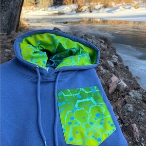 Unemployed Angler Mahi Mahi Beer Pocket Hoodie - Handmade - Limited Runs